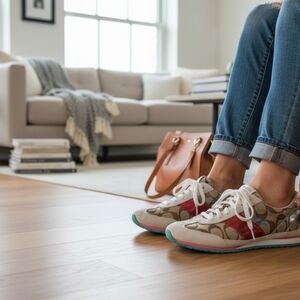 Coach ' Mae'  Monogram CC Sneakers